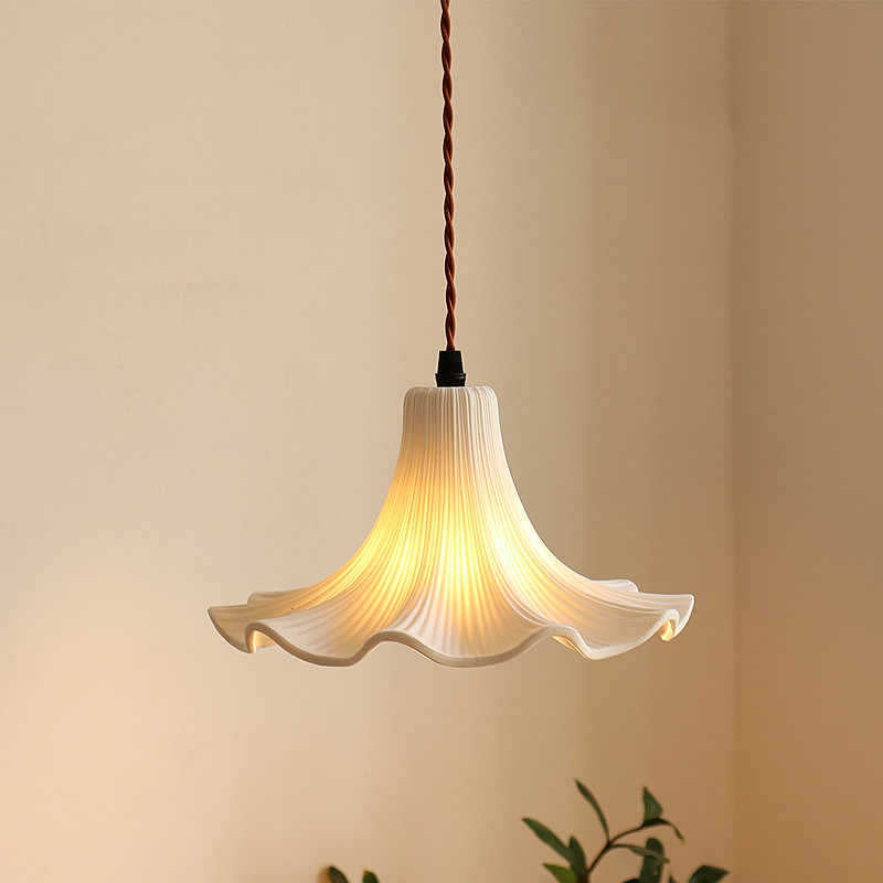 Floréa - French Ceramic Flower Pendant Lamp