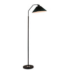 Minimalist Pleated Fabric Shade LED Floor Lamp | 1-Light Standing