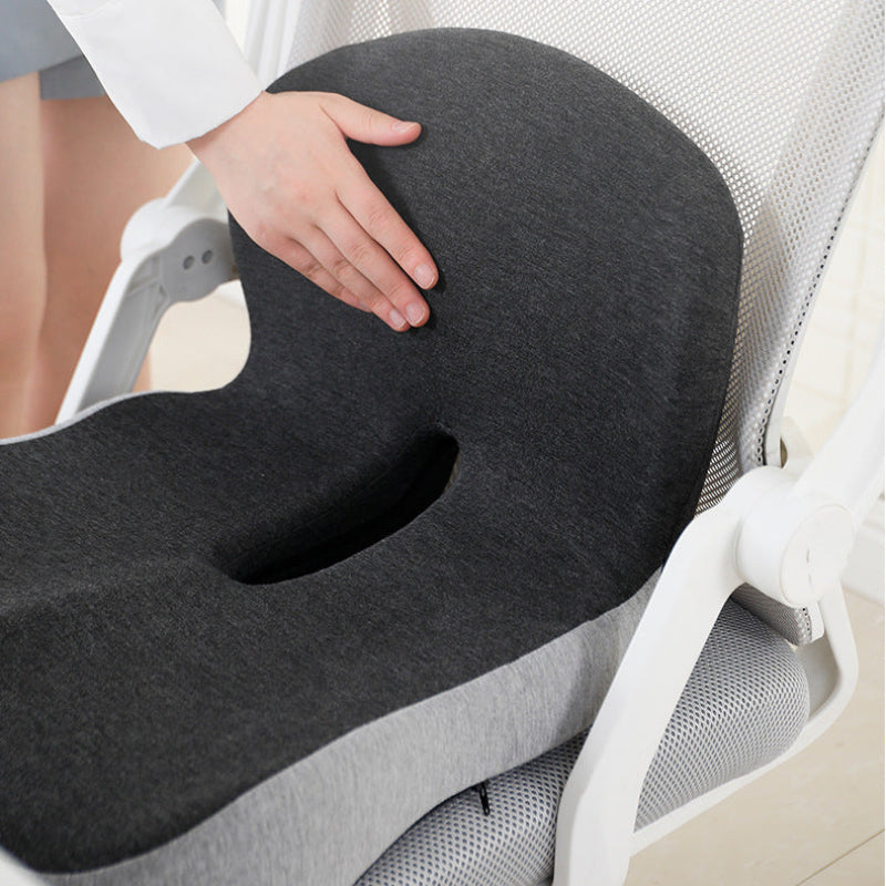 Memory Foam Seat Cushion with Lumbar Support and Airflow Design – Ergonomic Comfort for Office, Home, and Car