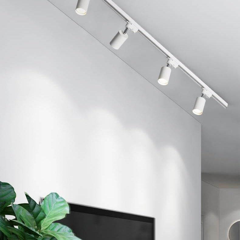 Contemporary LED Flush Mount Tubular Track Lighting - Available in 3, 4, or 5 Lights
