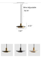 Bello Pendant Light | Marble & Iron, Adjustable Height