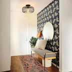Nerassa - Modern Industrial Birdcage Ceiling Lamp Black