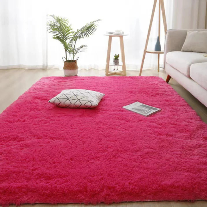 KuschelFarb: Soft High-Pile Carpet in a Modern Gradient Design Made of Polyester – Ideal for Living Spaces & Bedside