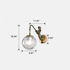 Rustic Vintage Mermaid 1-Light Wall Sconce Lamp