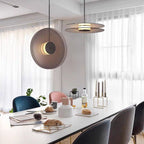 Aurevonn - Minimalist Glass Pendant Lamp with Amber Glow