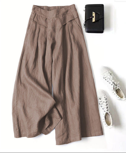 Elegant Wide-Leg Pants for Women Pleated Relaxed