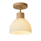 Ailsa Ceiling Lamp | Natural Wood & Glass, Soft Ambient Lighting