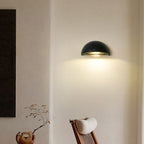 Wabi-Sabi Travertine Semicircular Wall Sconce LED 1-Light