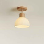 Ailsa Ceiling Lamp | Natural Wood & Glass, Soft Ambient Lighting