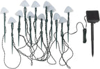 Modern Solar LED Mushroom String Lights for Outdoor Patios