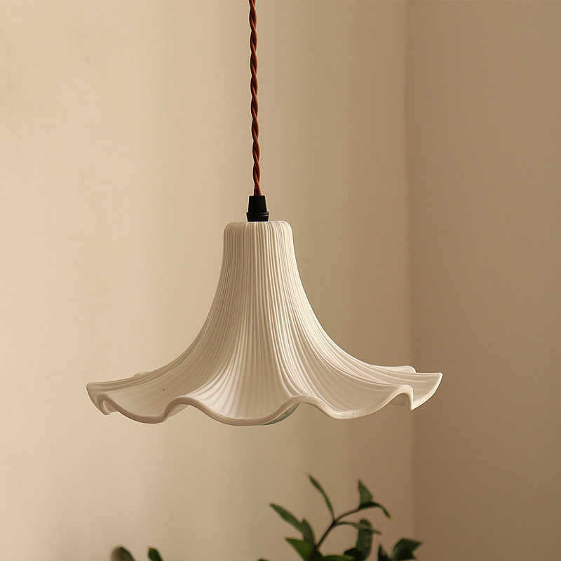 Floréa - French Ceramic Flower Pendant Lamp