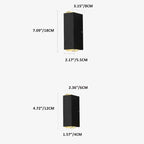 Contemporary Rectangular LED Outdoor Wall Light