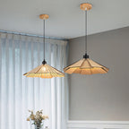 Takumièra - Wabi Sabi Wooden Cone Pendant Lamp
