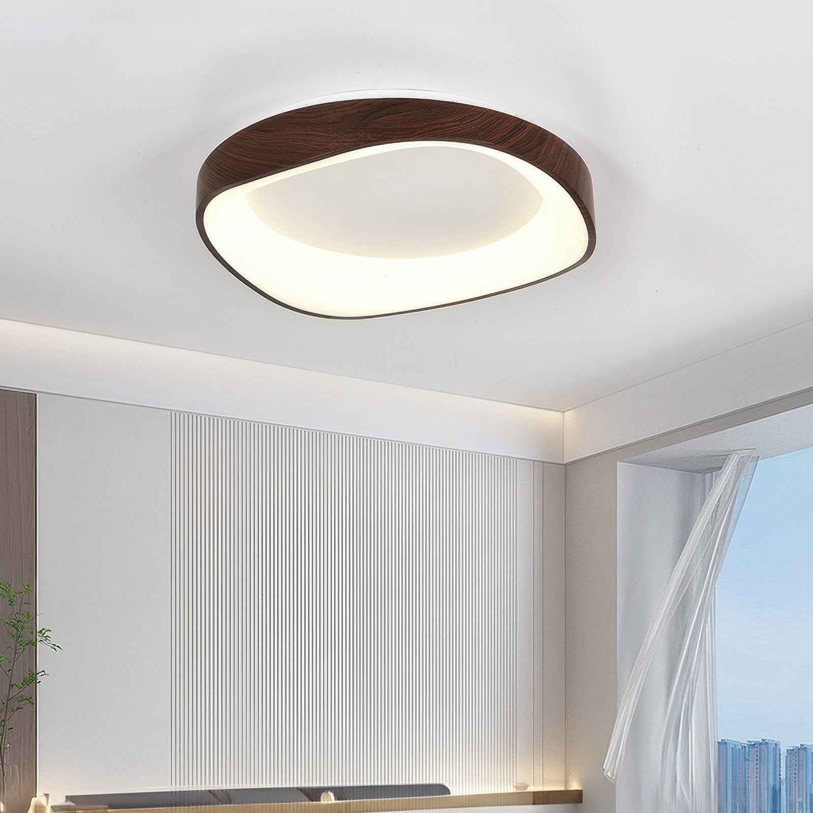 Boreal Ceiling Light | Scandinavian Wood Grain, Energy-Efficient LED