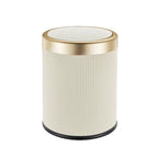 Trash Can Press Top Plastic Oval Double Barrel Odor Sealing Lid