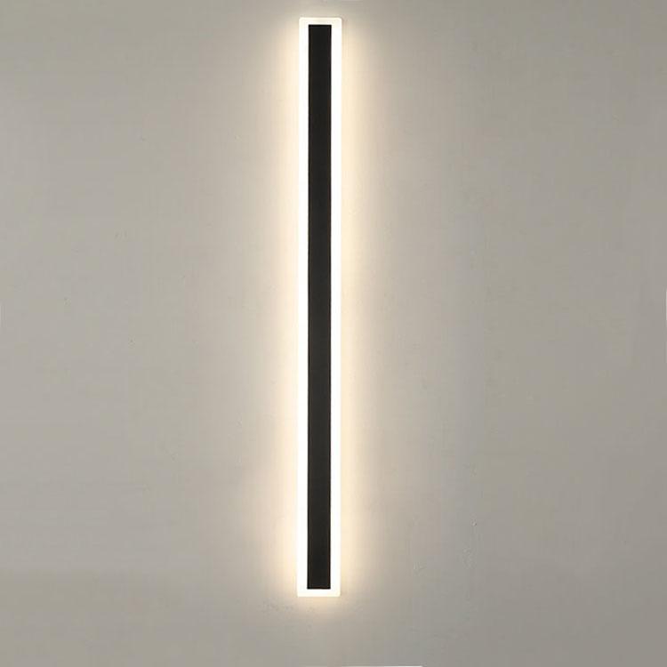 Stylish Elongated LED Acrylic Outdoor Wall Light - Waterproof and Minimalist Design
