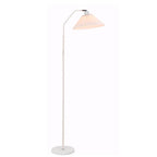 Elegant Minimalist Fabric Pleated Shade Floor Lamp with Single Light