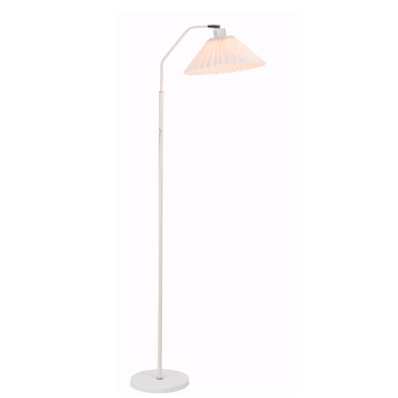 Elegant Minimalist Fabric Pleated Shade Floor Lamp with Single Light