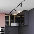 Contemporary LED Flush Mount Tubular Track Lighting - Available in 3, 4, or 5 Lights