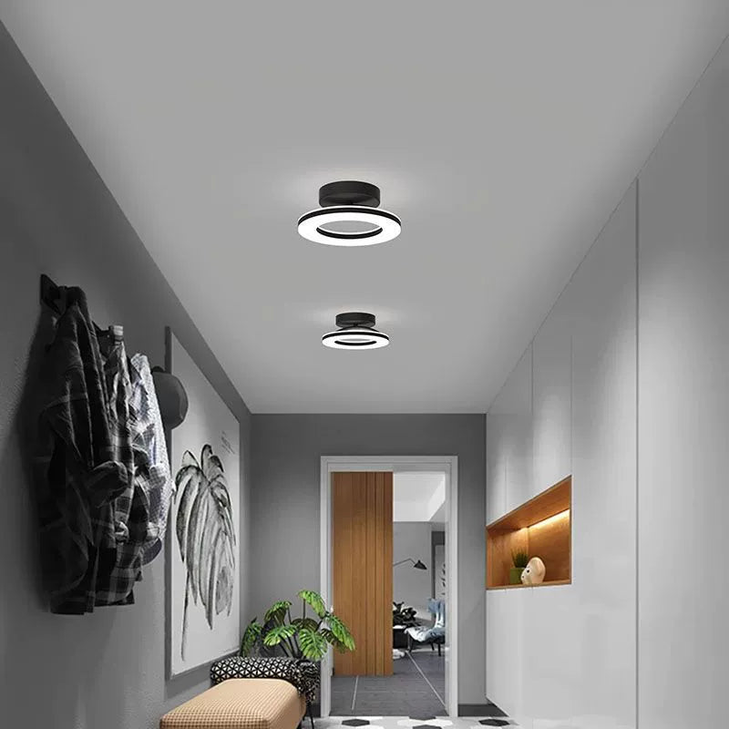 Adjustable Round LED Ceiling Light Fixture – Flush Mount, Multiple Color Settings, Sleek Design for Home Lighting