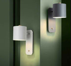 Rotatable Nordic Macaron Cylinder Wall Sconce Lamp - 1 Light