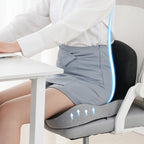 Memory Foam Seat Cushion with Lumbar Support and Airflow Design – Ergonomic Comfort for Office, Home, and Car