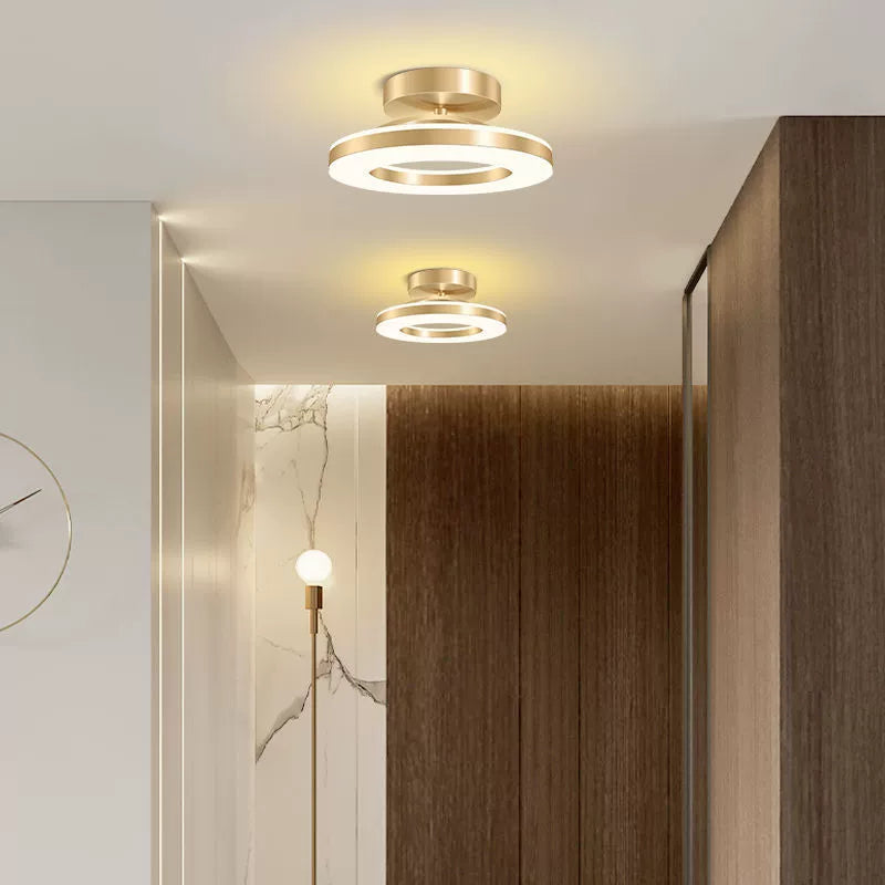 Adjustable Round LED Ceiling Light Fixture – Flush Mount, Multiple Color Settings, Sleek Design for Home Lighting