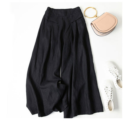 Elegant Wide-Leg Pants for Women Pleated Relaxed