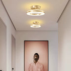 Adjustable Round LED Ceiling Light Fixture – Flush Mount, Multiple Color Settings, Sleek Design for Home Lighting