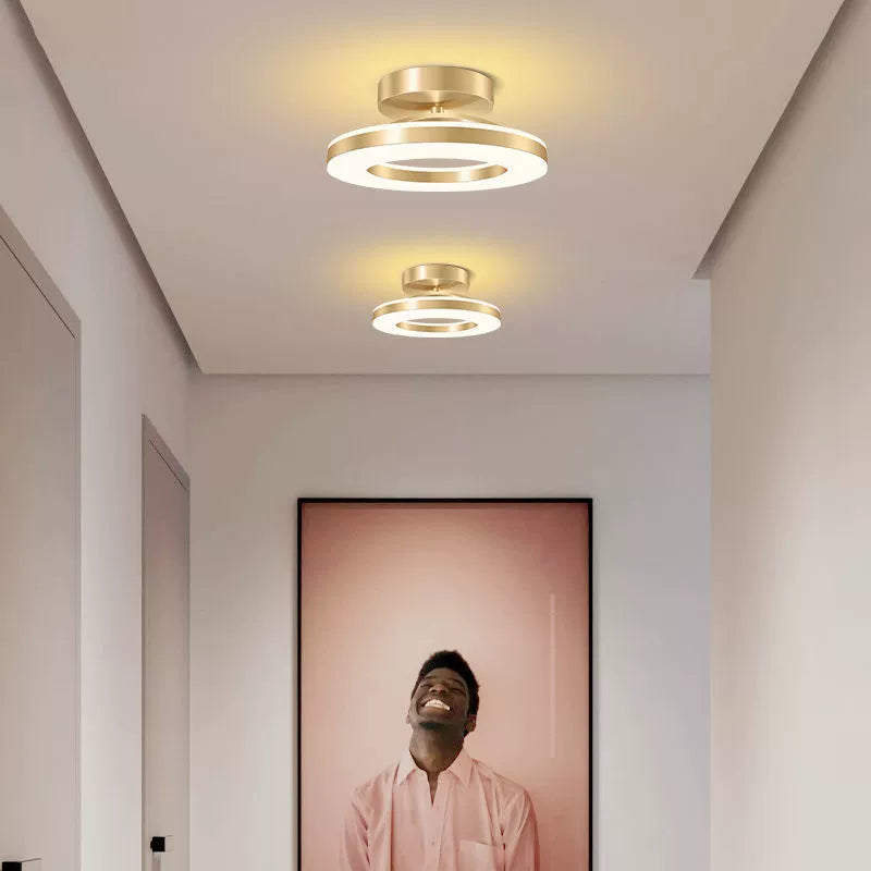 Adjustable Round LED Ceiling Light Fixture – Flush Mount, Multiple Color Settings, Sleek Design for Home Lighting
