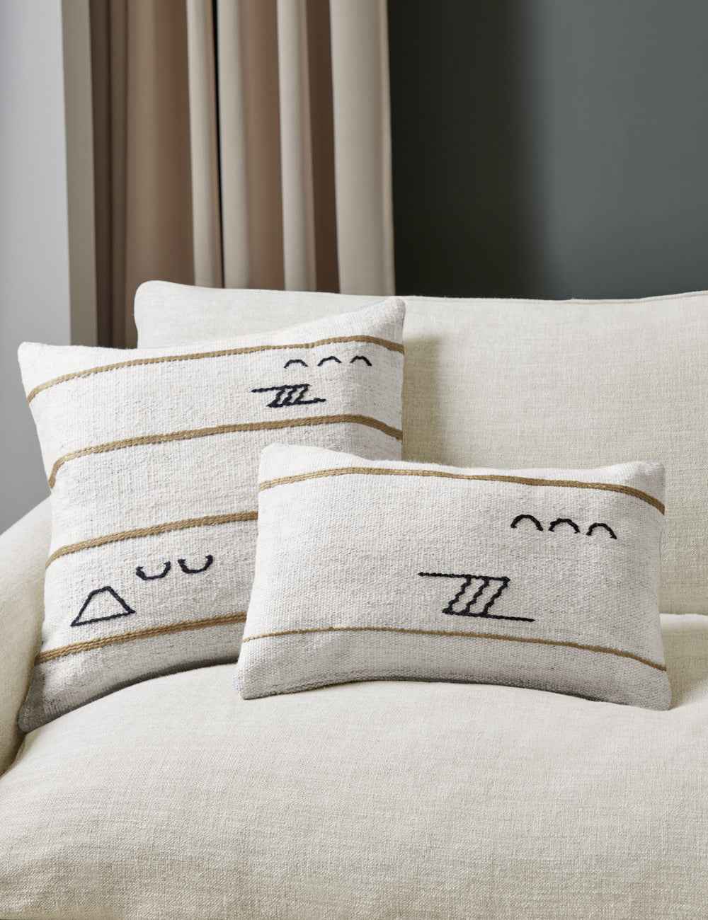 Sierra Stripe Pillow | Vintage-Inspired, Earthy Tones