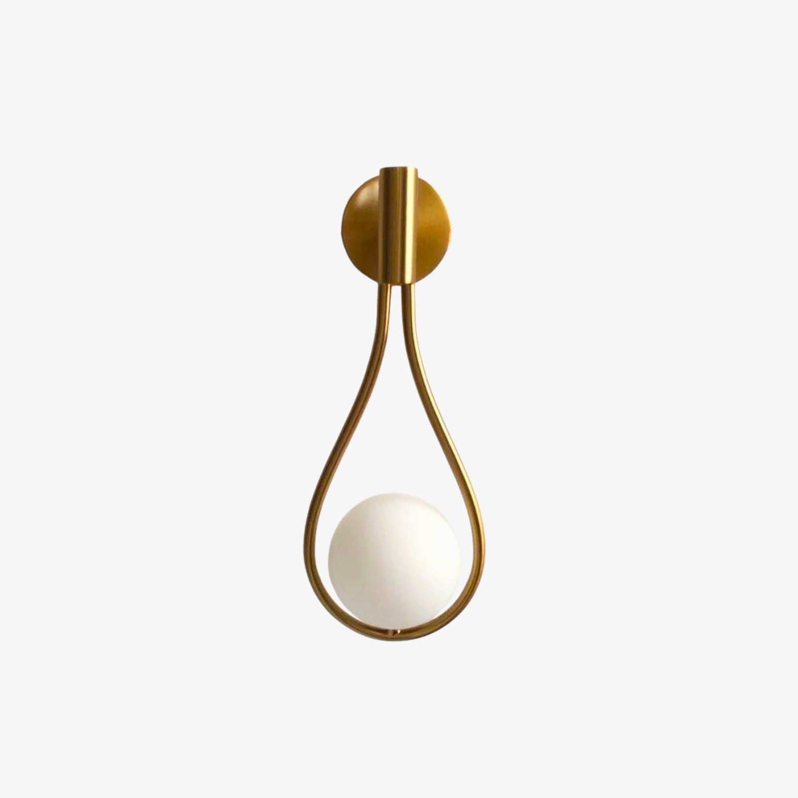 Gemma Wandlamp | Sculpturaal Design met Glazen Orb, Dimbare LED