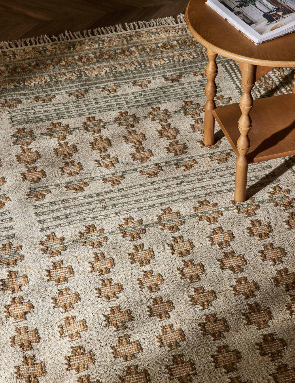 Kairo Flatweave Rug | Jute-Wool Blend, Durable Low Pile