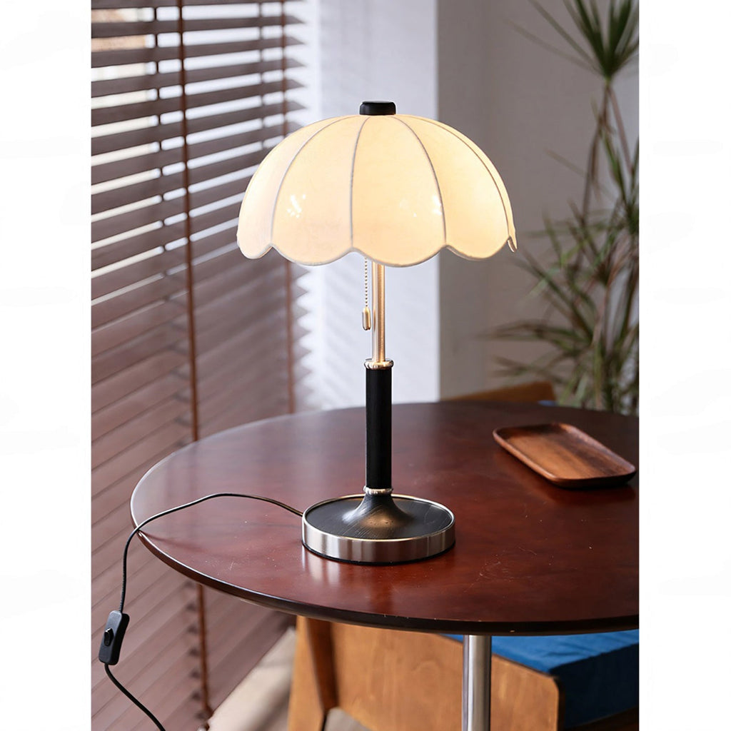 Odette Scalloped Floral Shade Table Lamp