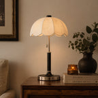 Odette Scalloped Floral Shade Table Lamp