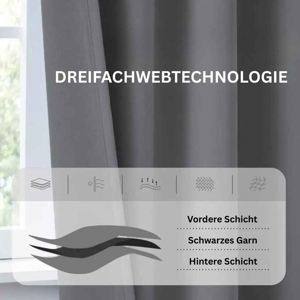 EcoGuard: Blackout Curtain with Thermal Insulation – Energy Efficient & Easy Care for Modern Spaces
