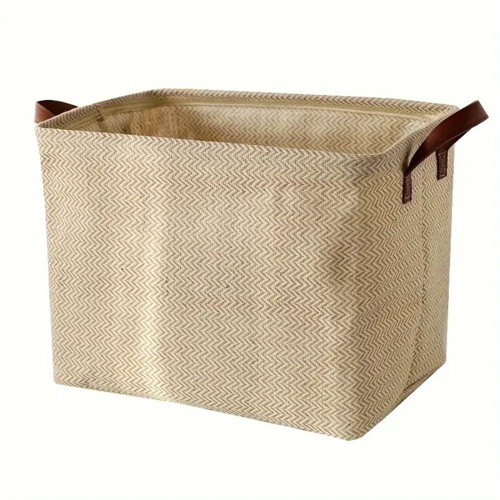 EcoNest: Fabric Storage Basket – sturdy, decorative & perfect for shelves & small spaces