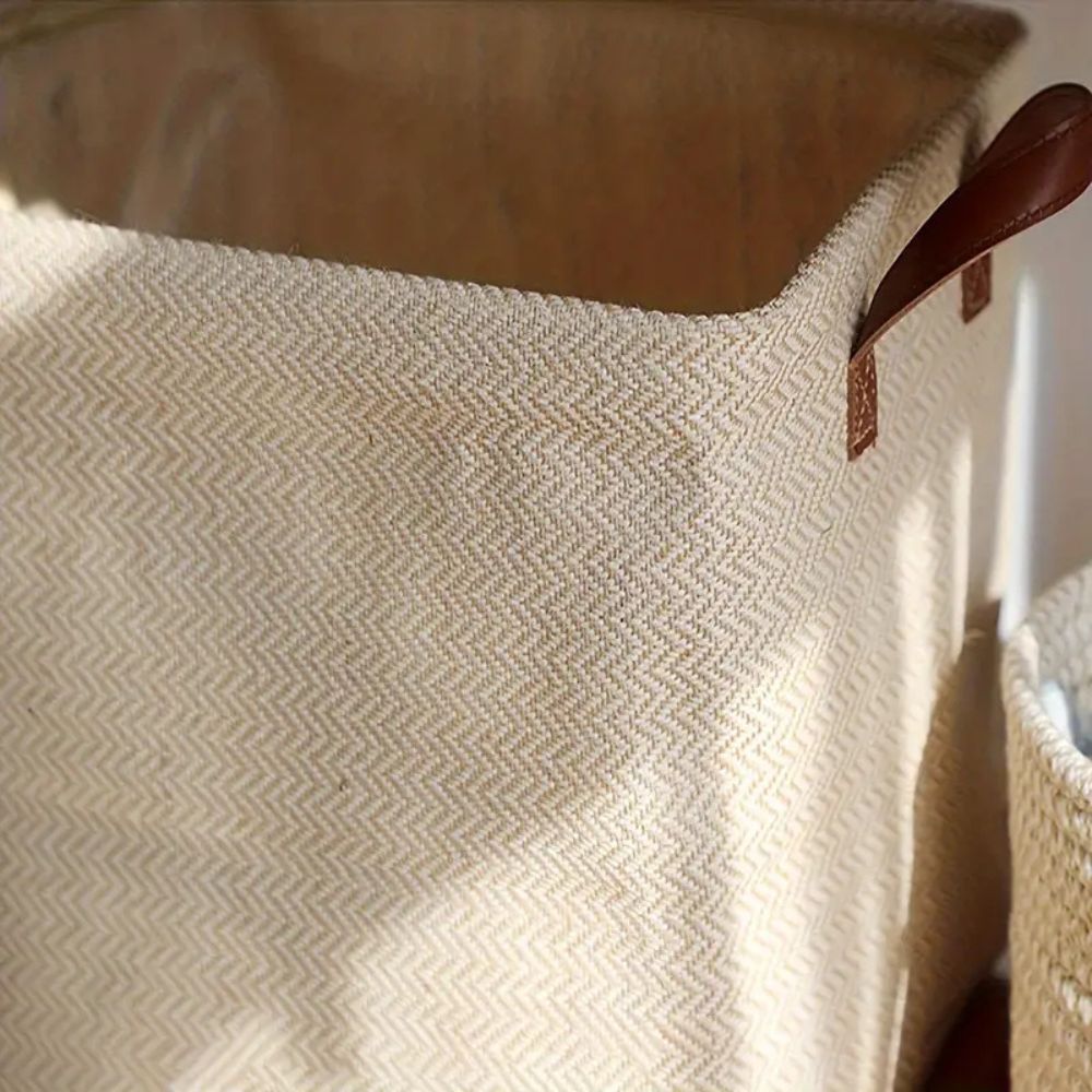 EcoNest: Fabric Storage Basket – sturdy, decorative & perfect for shelves & small spaces