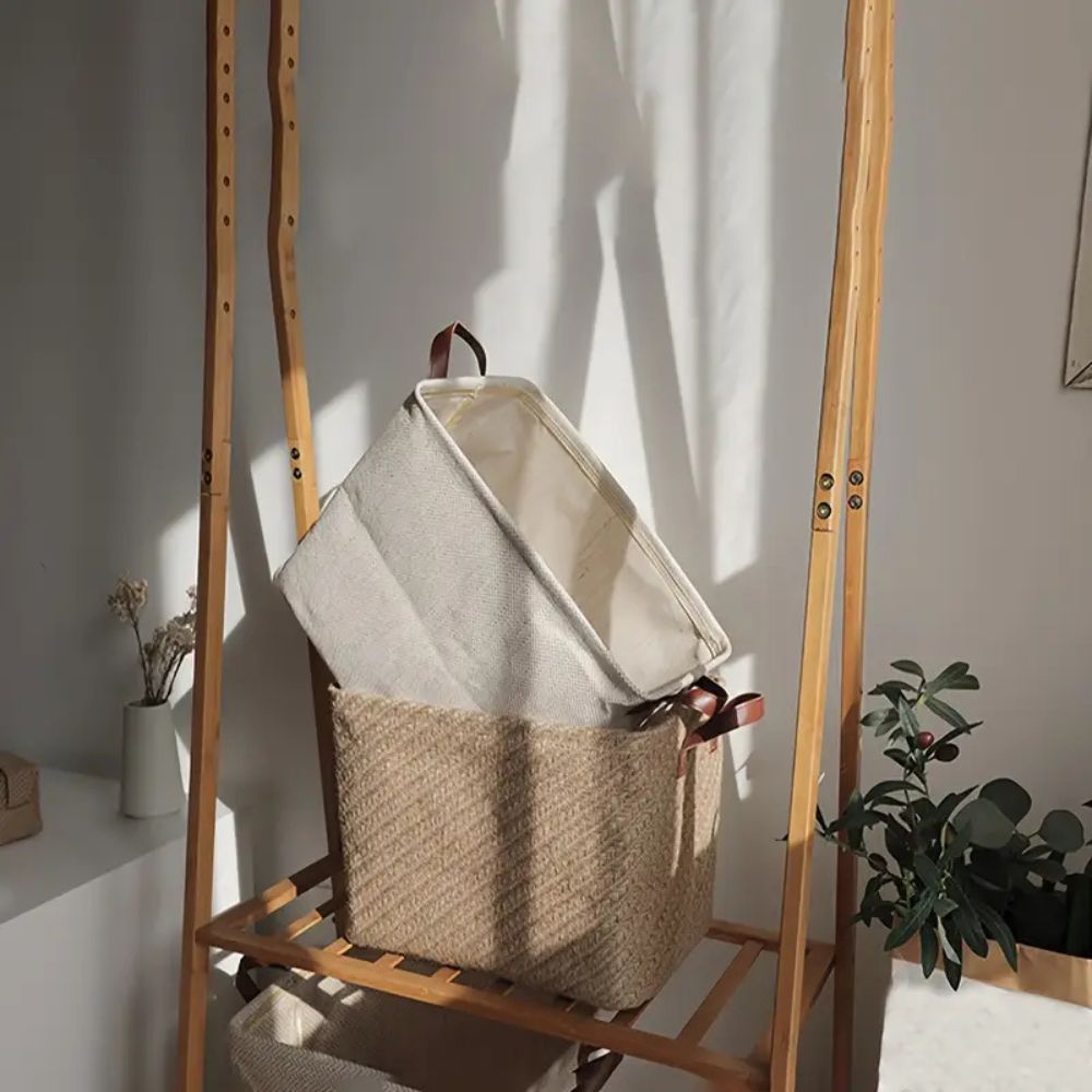 EcoNest: Fabric Storage Basket – sturdy, decorative & perfect for shelves & small spaces