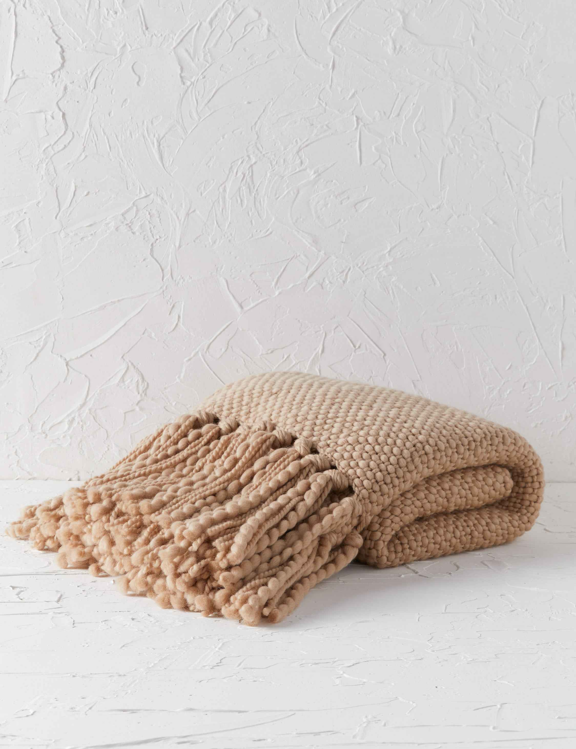 Olea Handwoven Throw | Chunky Knit, Artisan-Made in Argentina