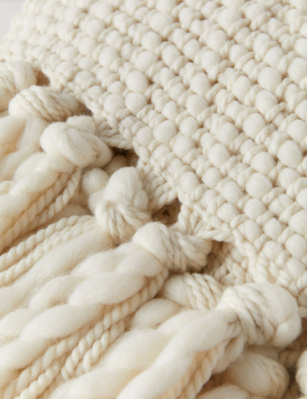 Olea Handwoven Throw | Chunky Knit, Artisan-Made in Argentina