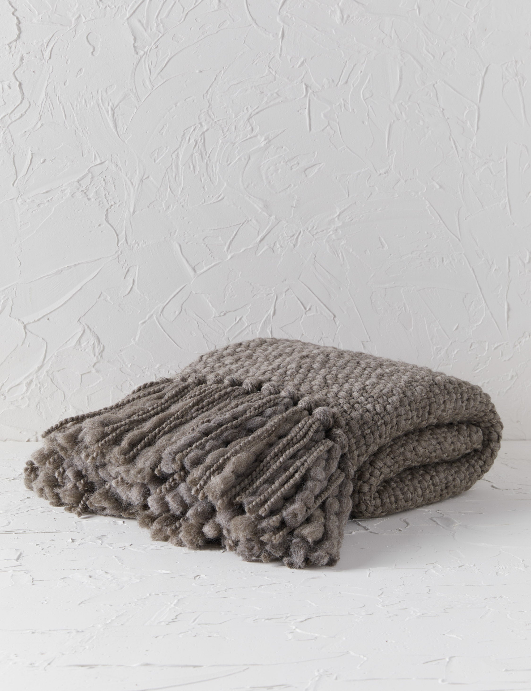 Olea Handwoven Throw | Chunky Knit, Artisan-Made in Argentina