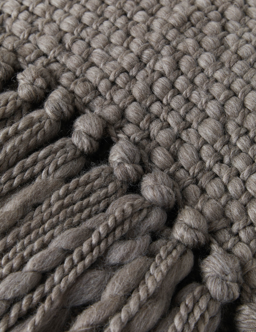 Olea Handwoven Throw | Chunky Knit, Artisan-Made in Argentina