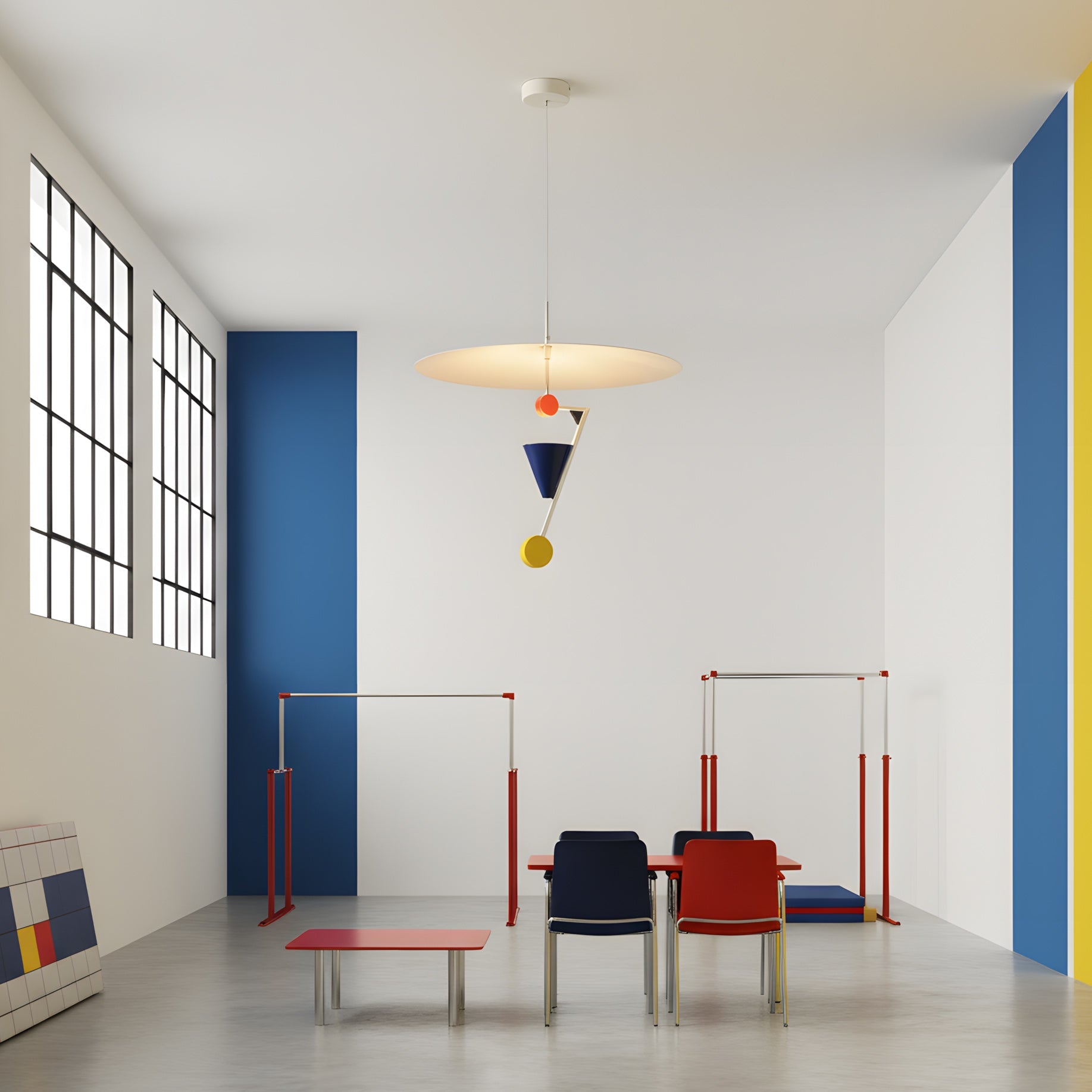 Olle Halo Disc & Cone Pendant Lamp