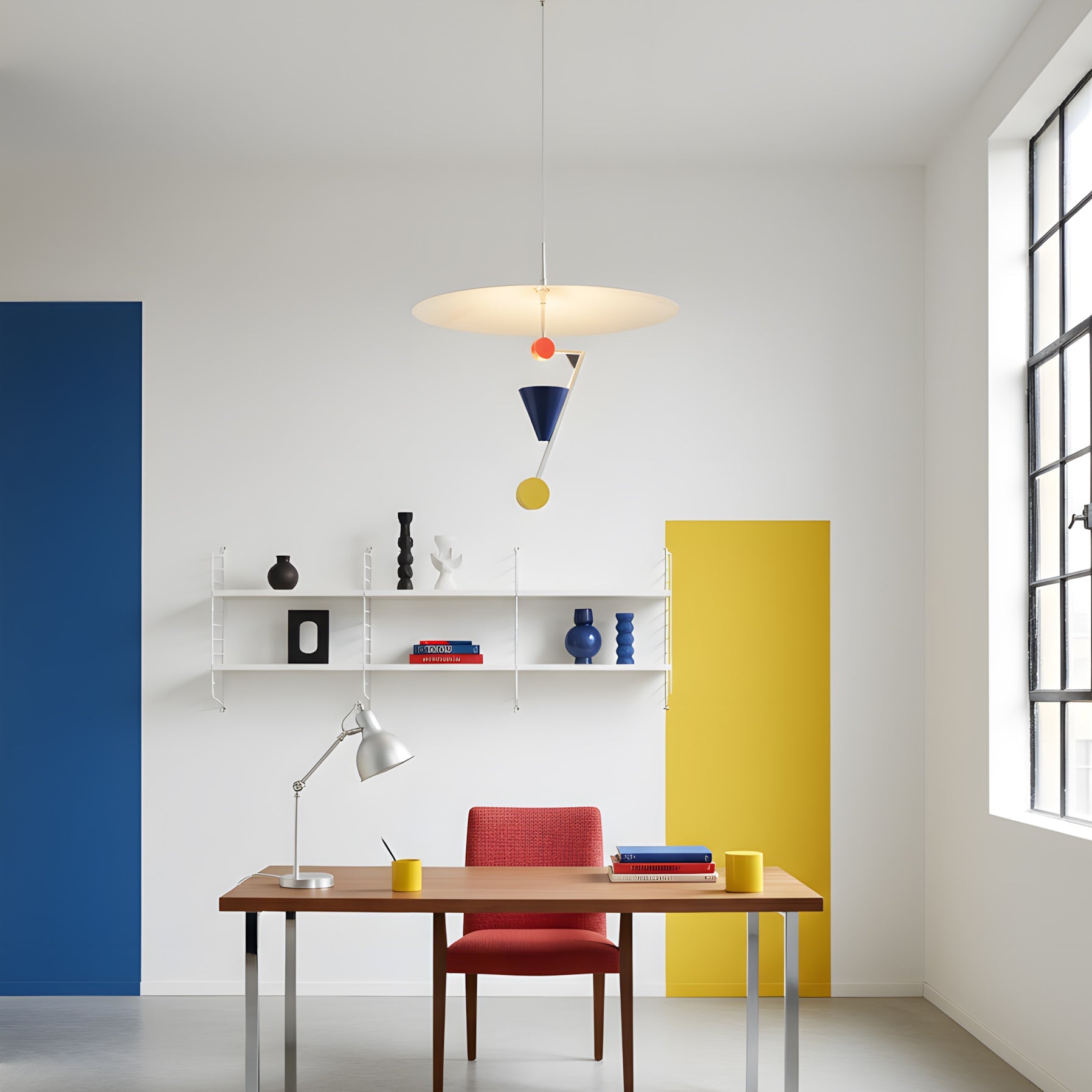 Olle Halo Disc & Cone Pendant Lamp