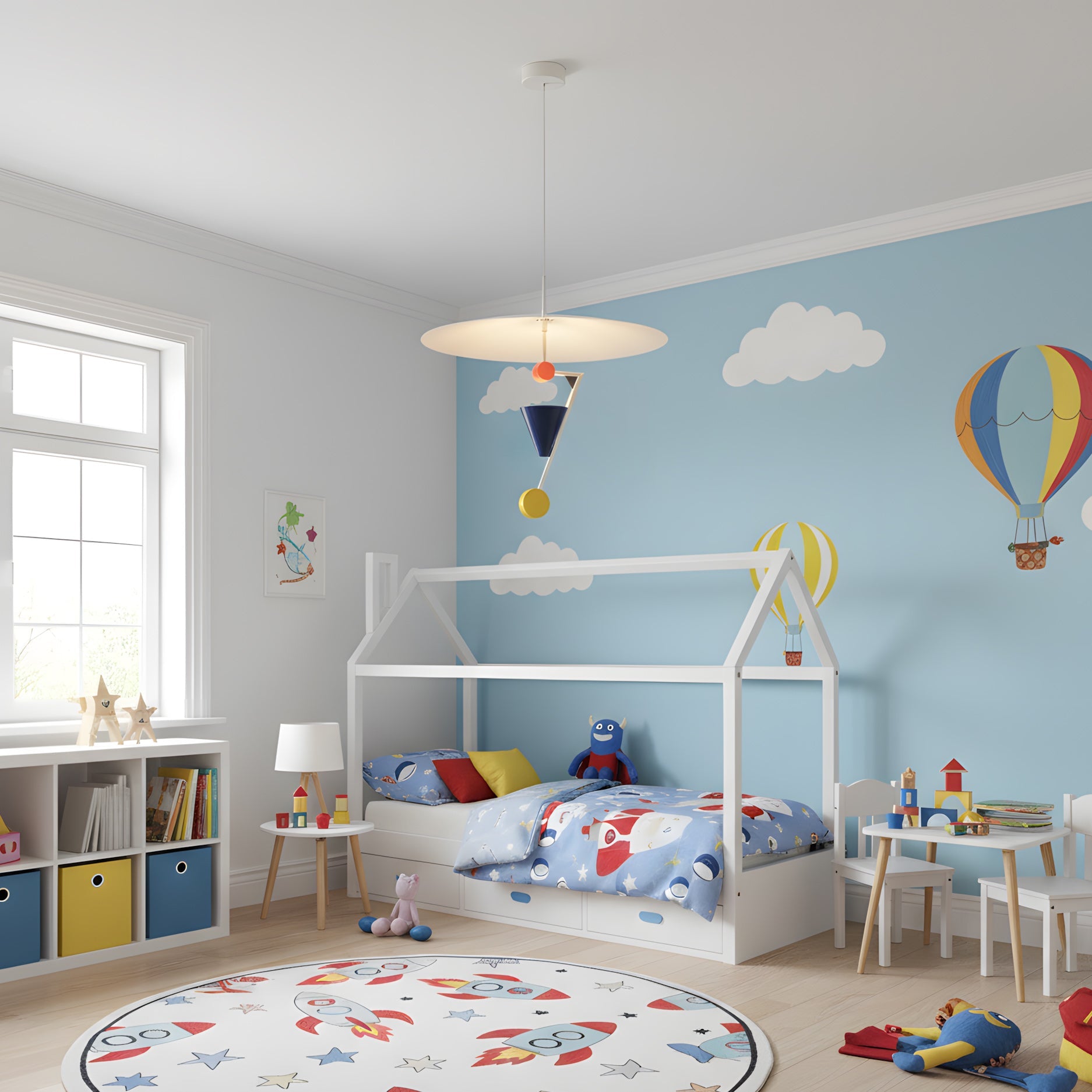 Olle Halo Disc & Cone Pendant Lamp