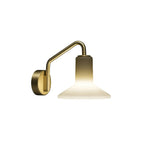 Olly Hat-Shade Glass Wall Sconce