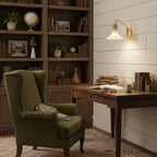 Olly Hat-Shade Glass Wall Sconce