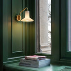 Olly Hat-Shade Glass Wall Sconce