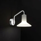 Olly Hat-Shade Glass Wall Sconce
